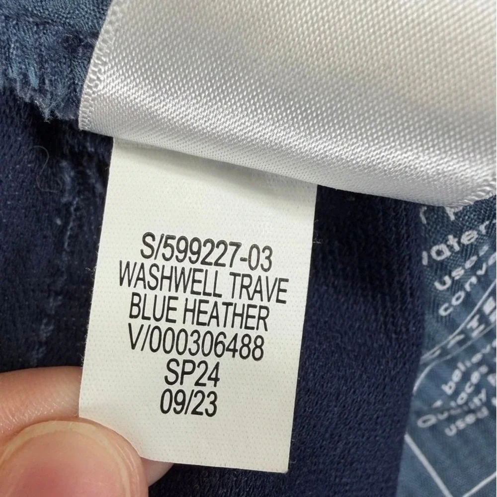 Banana Republic Travel Jean Athletic Fit Blue Heather Mens 35x30 Washwell